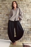 Hush Pillow Cotton Nero Boyfriend Shirt Earth